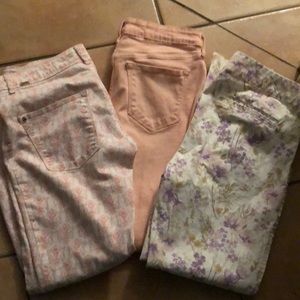 Bundle of 3 size 8 pants and one size 6